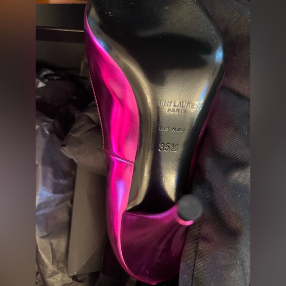 Saint Laurent - Kiki 100 Pump Vitellino Laminato - Picture 6 of 16